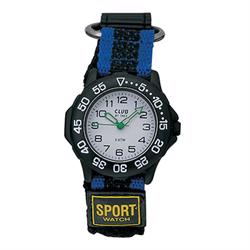 Image of Sport Watch sort rustfri stål Quartz Drenge ur fra Club Time, A59131SS0A